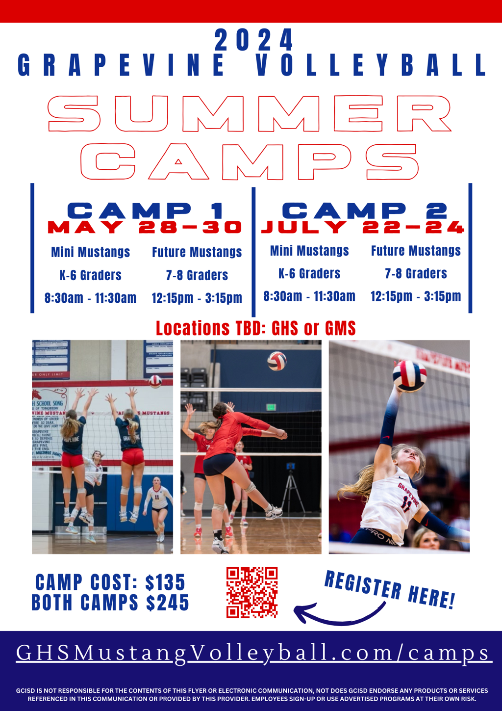 Camps - Grapevine Mustang Volleyball